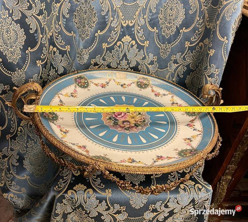 Ozdobny talerz porcelana z Severes Porcelana i szkło mazowieckie Warszawa