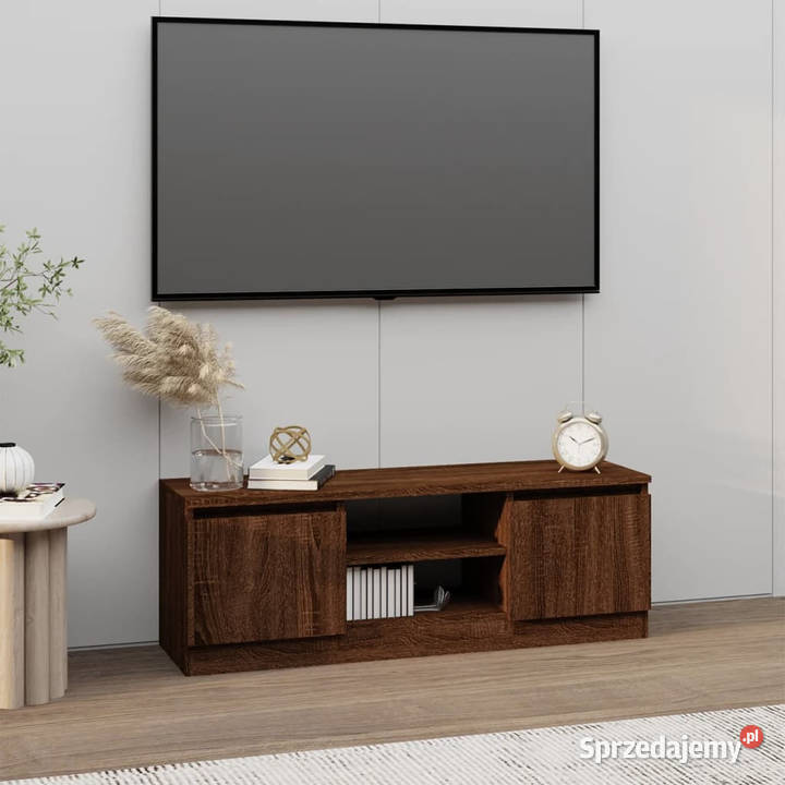 Szafka pod TV z drzwiczkami brązowy dąb Warszawa