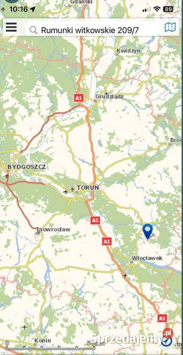 Działka jeziorze Możliwość zabudowy Rumunki Witkowskie sprzedam
