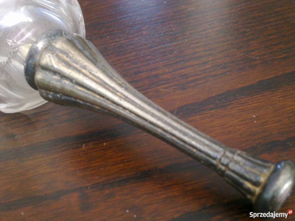 Dzwonek stojący mosiężny szklany Płońsk sprzedam