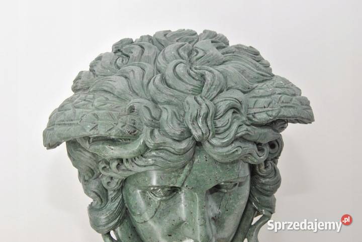 Popiersie Meduzy z Węzami Głowa z Marmuru Patyna małopolskie