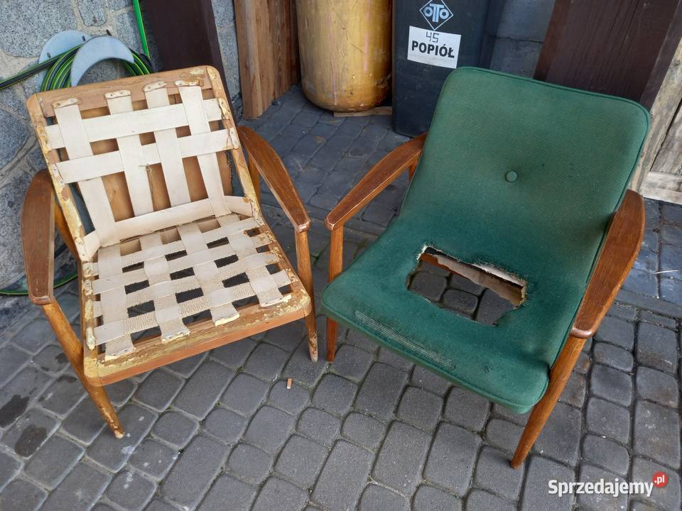 Fotele GFM 300 192 J Kędziorek PRL vintage wielkopolskie Rawicz