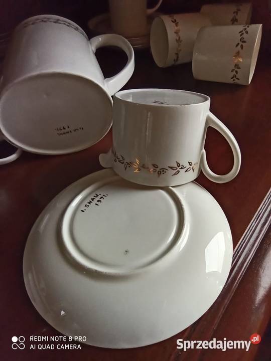 Serwis kawowy Dzbanek mlecznik i 5 Filiżanek Gdańsk