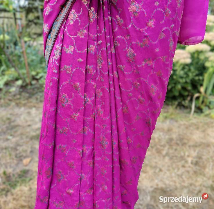 Piękne sari banarasi saree saari Indie Bollywood zachodniopomorskie Szczecin