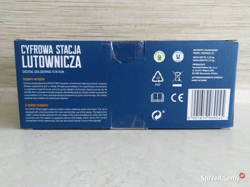 NAJTANIEJ Cyfrowa Stacja Lutownicza 450st 48W