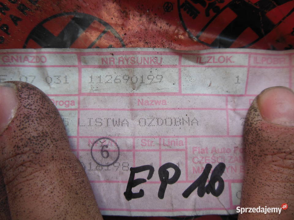 112690199 LISTWA PROGU ALFA ROMEO 33 90 PRAWY Kozy