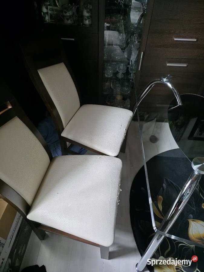 Stół szklany 4 krzesła Katowice