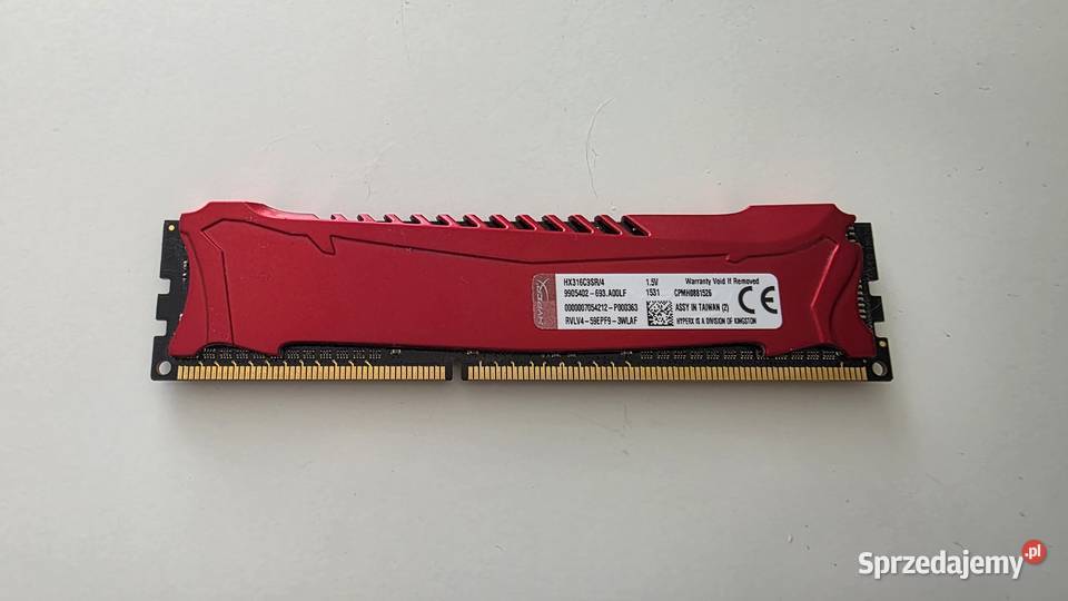Pamięć RAM Kingston HyperX 4GB 1600MHz DDR3 Pamięci Łódź
