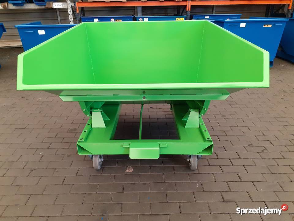 Pojemnik metalowy samowyładowczy 900 L Leszno