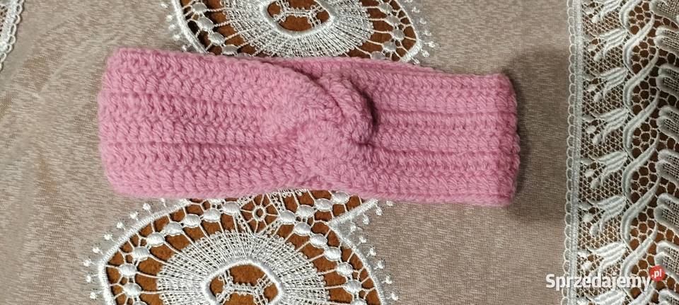 Ręcznie robiona opaska na głowę ciepła