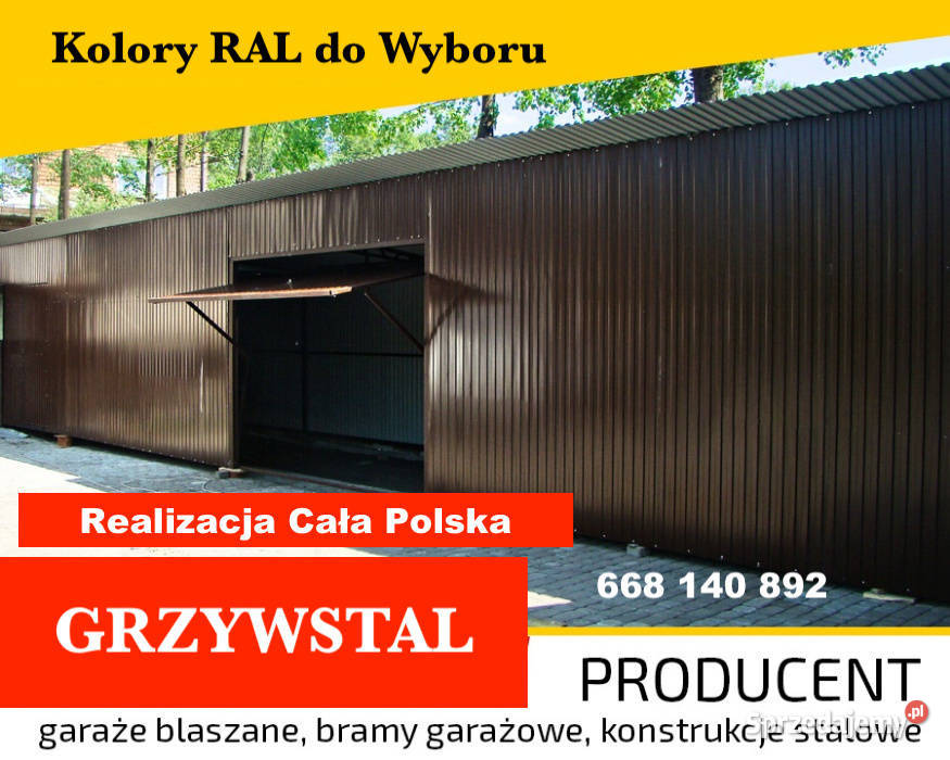 Garaż Blaszany Wiata Blaszana Magazyn Szczecin
