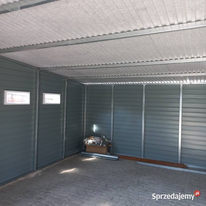 Wiata bkaszana Garaż blaszany 490x650 Altany i wiaty Sulechów