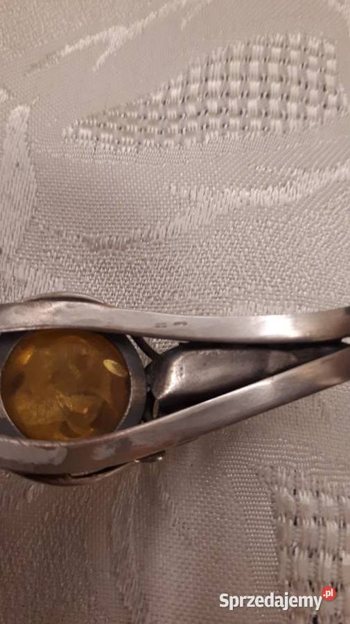 Bransoleta bangla z bursztynem Radom