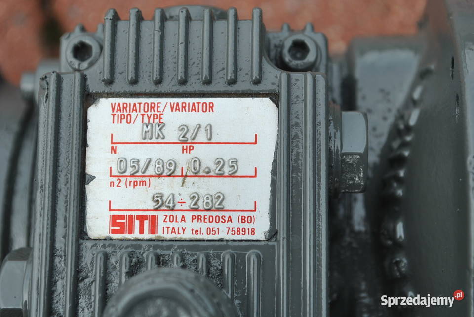 Motoreduktor 025kw z regulacją 54282obr SITI Kargowa