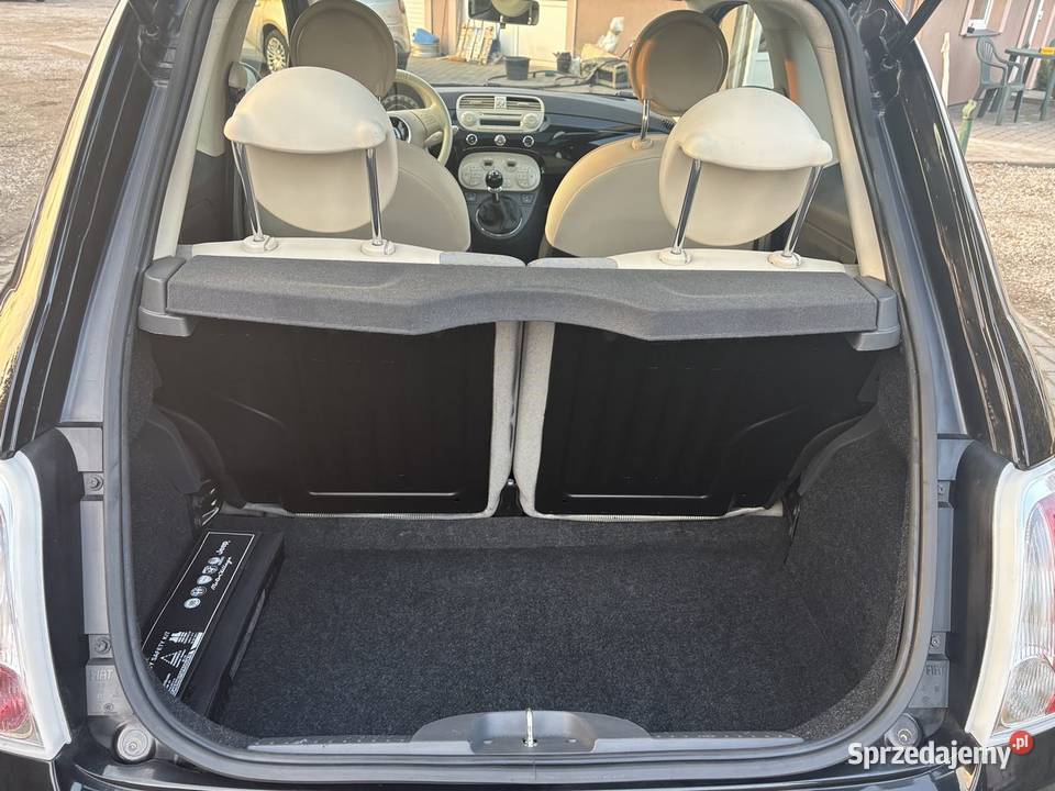 FIAT 500 12 benzyna czarny kujawsko-pomorskie Dolna Grupa