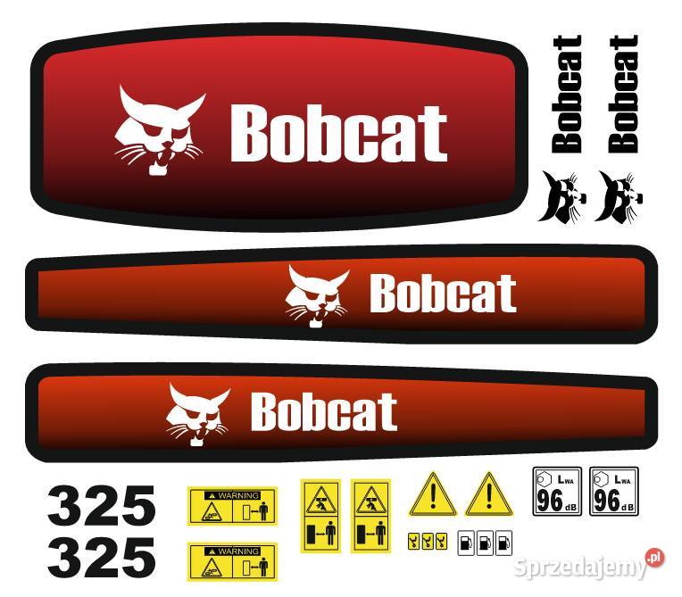 Zestaw naklejek na koparkę BOBCAT 325 sprzedam