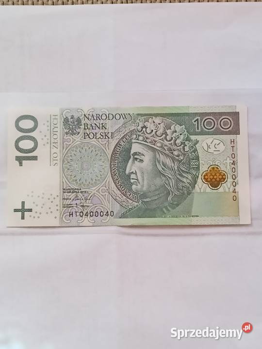 Banknot 100 Radar HT 0400040 2018r Numizmatyka Siedlce