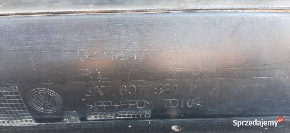 VW PASSAT B7 KOMBI SPOJLER ZDERZAK TYŁ