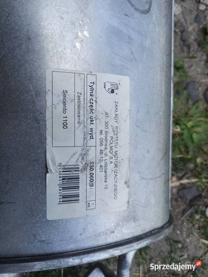 Układ wydechowy rury tłumik Fiat Seicento 11 ZSM Sieradz sprzedam
