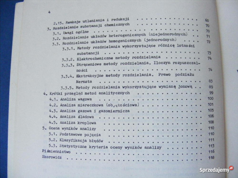 Wprowadzenie do chemii analitycznej Marian Elban Oborniki Śląskie