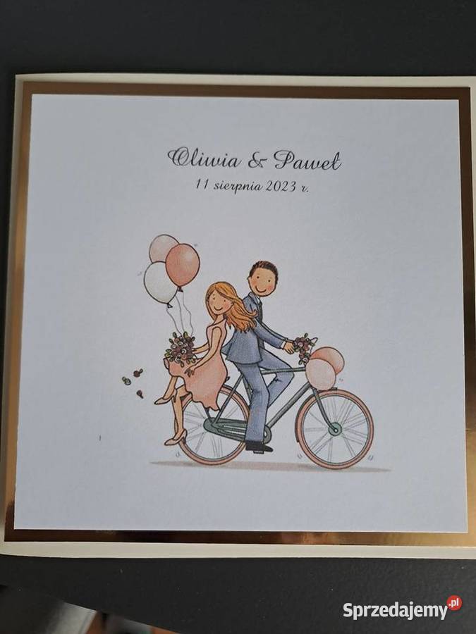Kartka w kopercie z okazji ślubu Strzebiń sprzedam