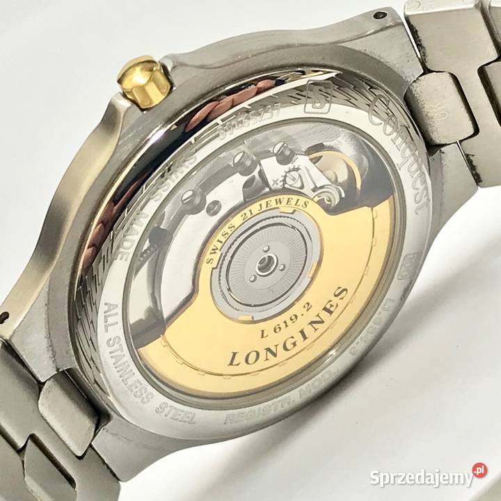 LONGINES Conquest Automat Zegarek męski POZŁACANY Warszawa zegarek longines Sprzedajemy.pl