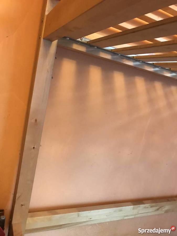 Fjelldal łóżko na antresoli 140x200 Ikea brązowy/beżowy Łódź