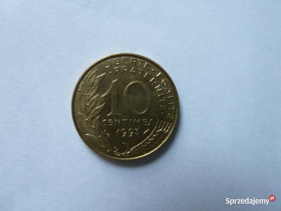 4 monety francuskie centimes z lat 19631998 Warszawa