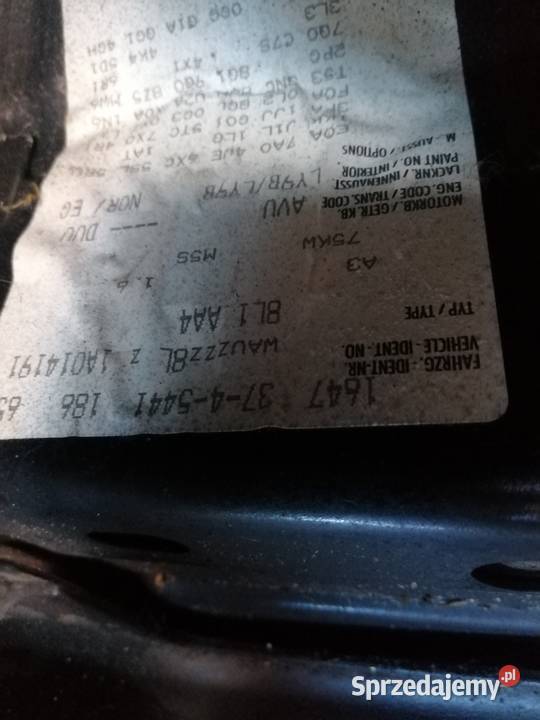 Audi a3 8l 16 avu Stalowa Wola