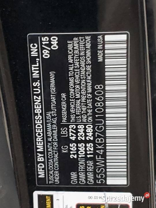 2015 MERCEDESBENZ C 300 4MATIC