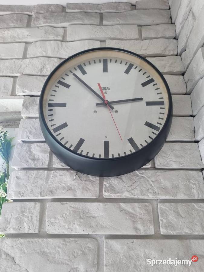 Kultowy Zegar Dworcowy PREDOMMETRON Z857 PRL Pozostałe