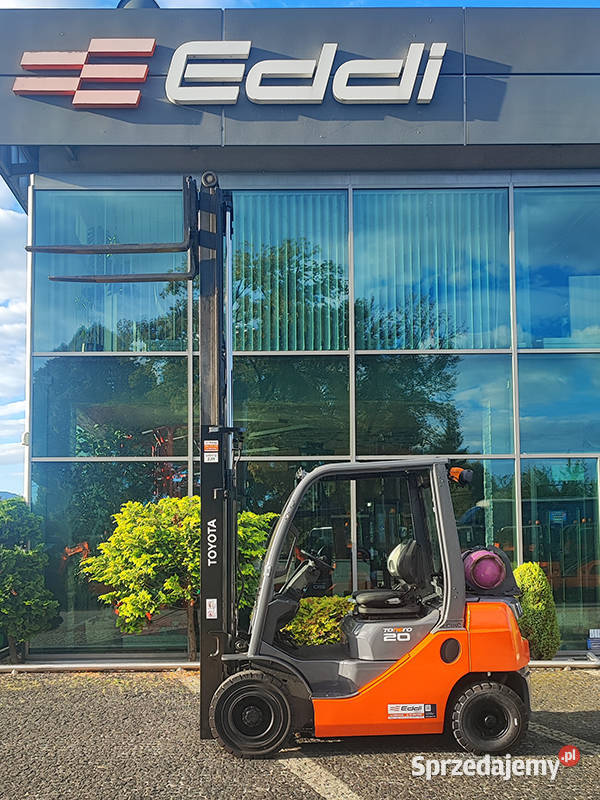 Wózek widłowy Toyota 028FGF20 2 t hilo 37 m LPG gaz małopolskie Kęty
