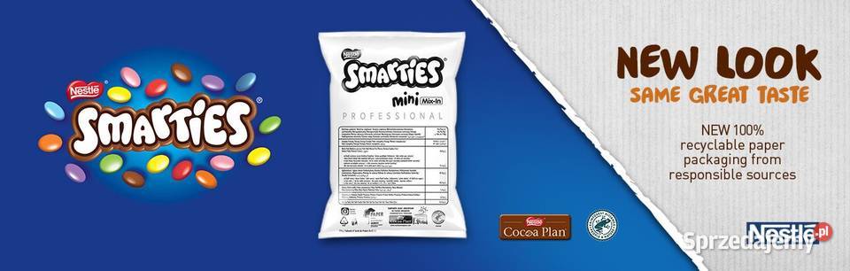 Posypka do lodów flurry i gofrów SMARTIES 500g Sandomierz