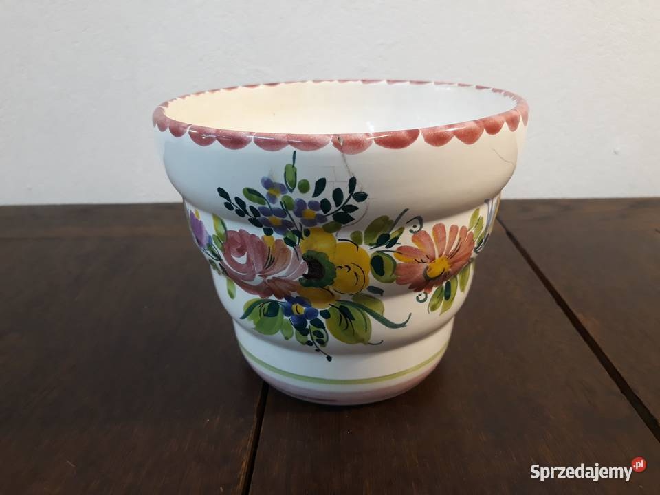 Doniczka ceramiczna Gmundner Austria ręcznie małopolskie sprzedam