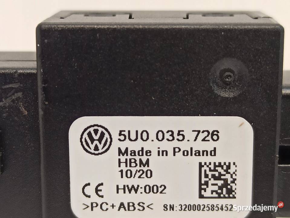 VW TIGUAN II GNIAZDO WEJŚCIE USB 5U0035726