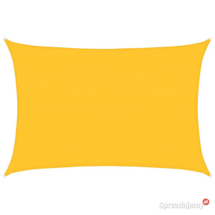 Żagiel przeciwsłoneczny 160 gm żółty 4x5 m HDPE