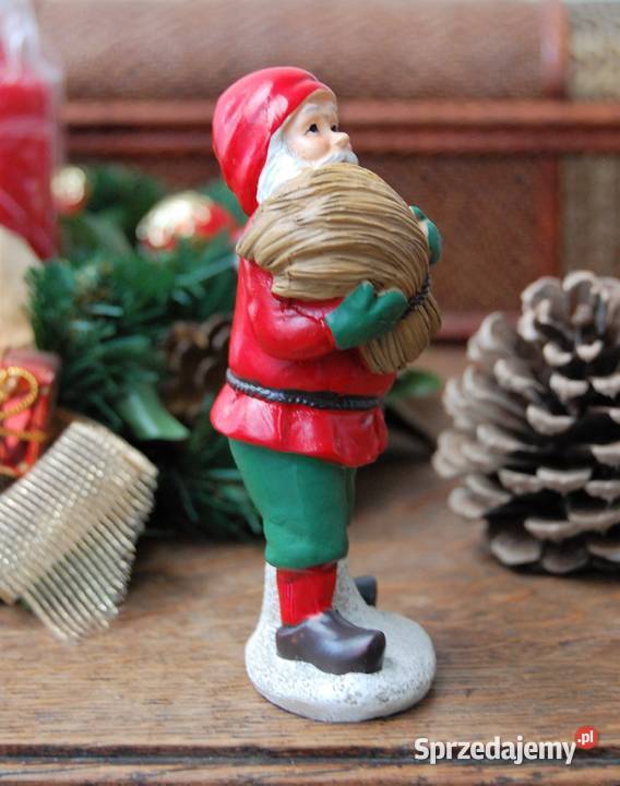 Mikołaj skrzat figurka skandynawski styl żywica Lublin