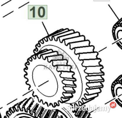John Deere 6115R Koło Zębate Pośrednie L168385 wielkopolskie Jastrzębniki