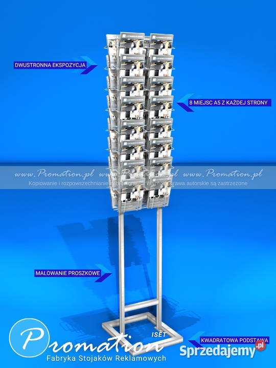 Dwustronny stojak na ulotki A5 P99m3 32 druciane Łódź