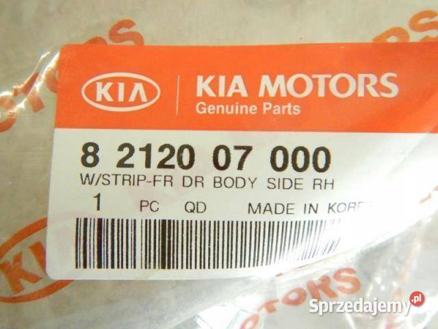 USZCZELKA DRZWI PRAWY PRZÓD KIA PICANTO 0709