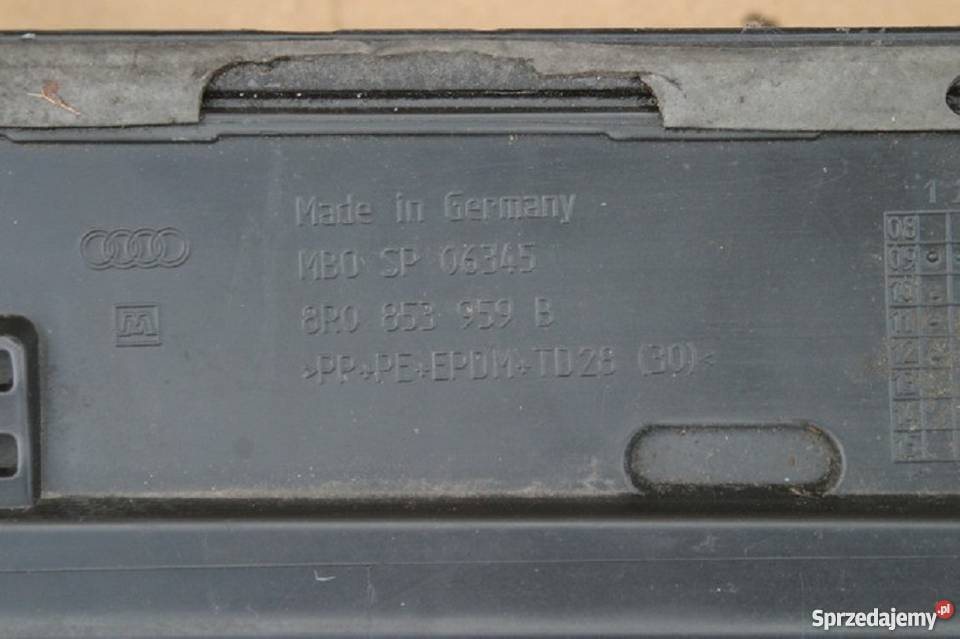 AUDI Q5 LISTWA DRZWI LEWY PRZÓD SLINE