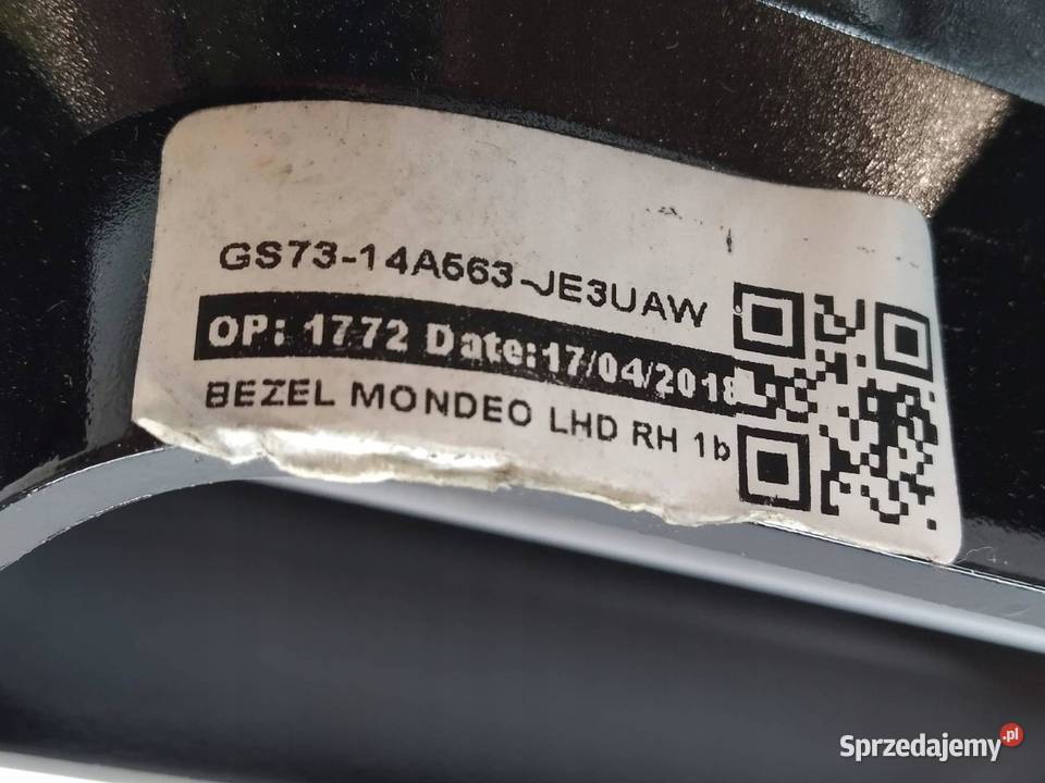 PRZEŁĄCZNIK SZYB PRAWY PRZÓD GS7314A563JEW Ford