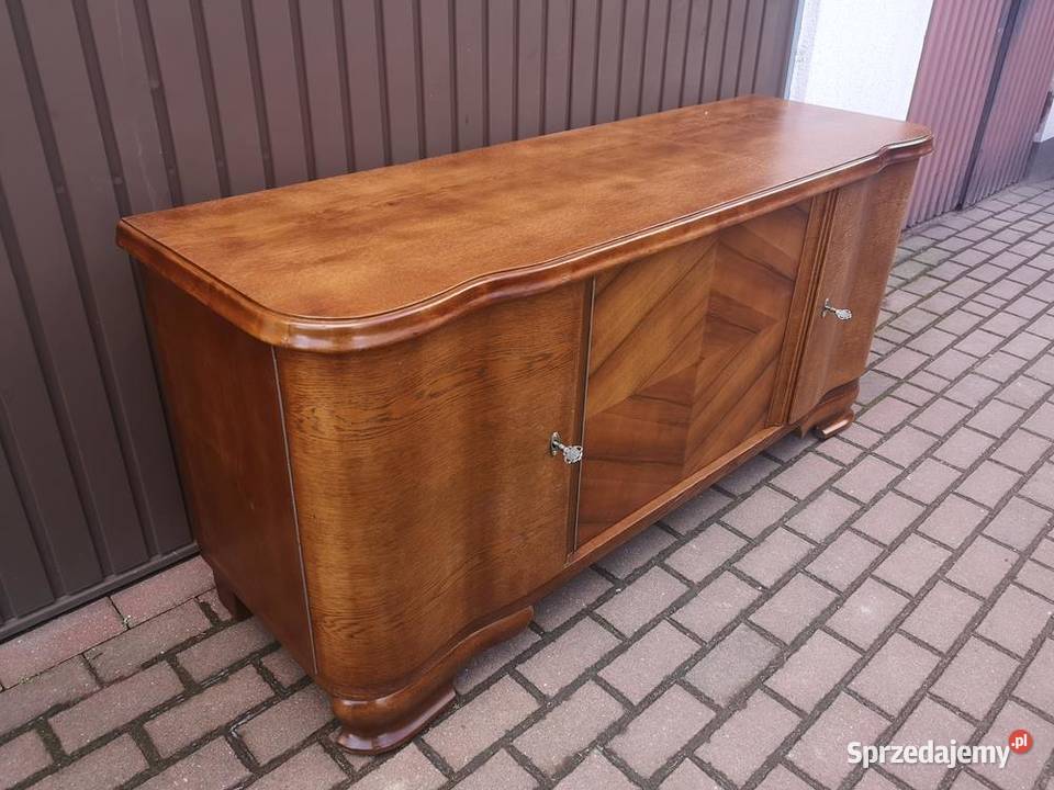 Komoda Niska RTV OrzechDąb Solidna Stara Antyk Swarzędz