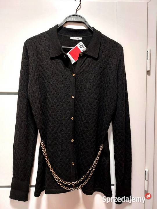 Sweterek czarny M 38 Orsay żakardowy rozpinany Warszawa