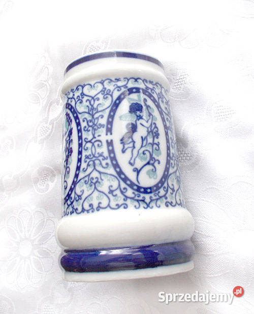 prl ceramika vintage kufel prl retro kufel z niebieski Bydgoszcz