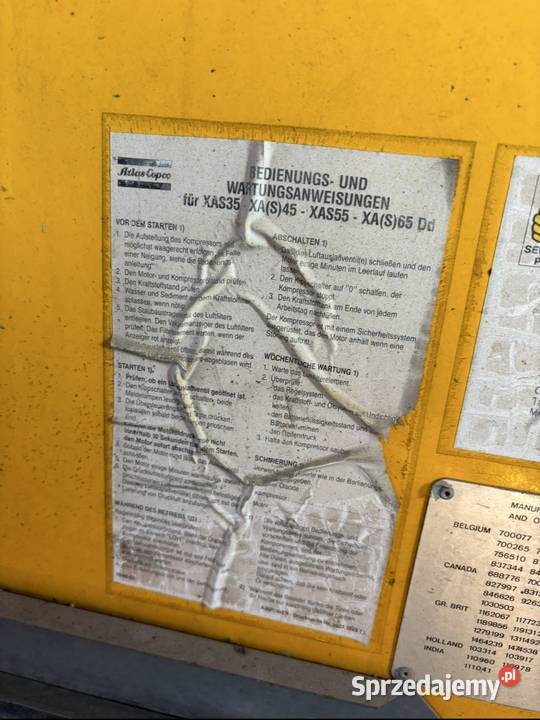 Kompresor Atlas Copco XAS Sienno