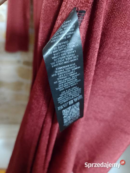 463XL ASOS Design Długa bordowa narzutka z czerwony Kraków