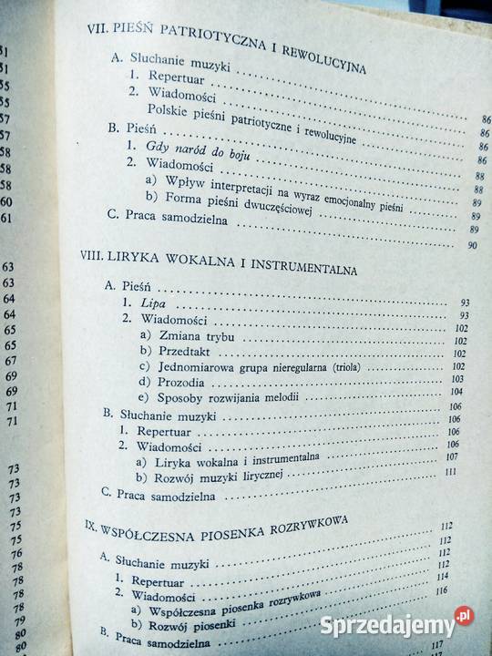 Wychowanie muzyczne stare książkiantykwaryczne Antykwariat sprzedam