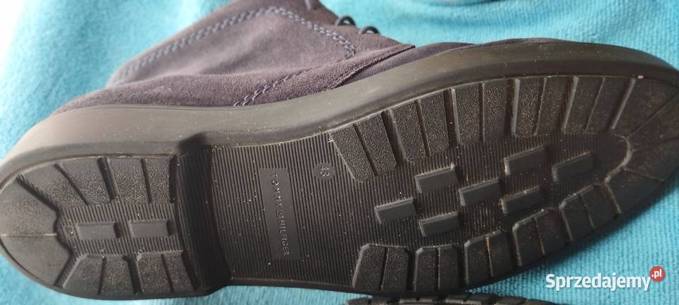 Buty męskie Tommy Hilfiger granatowe zamszowe Wrocław