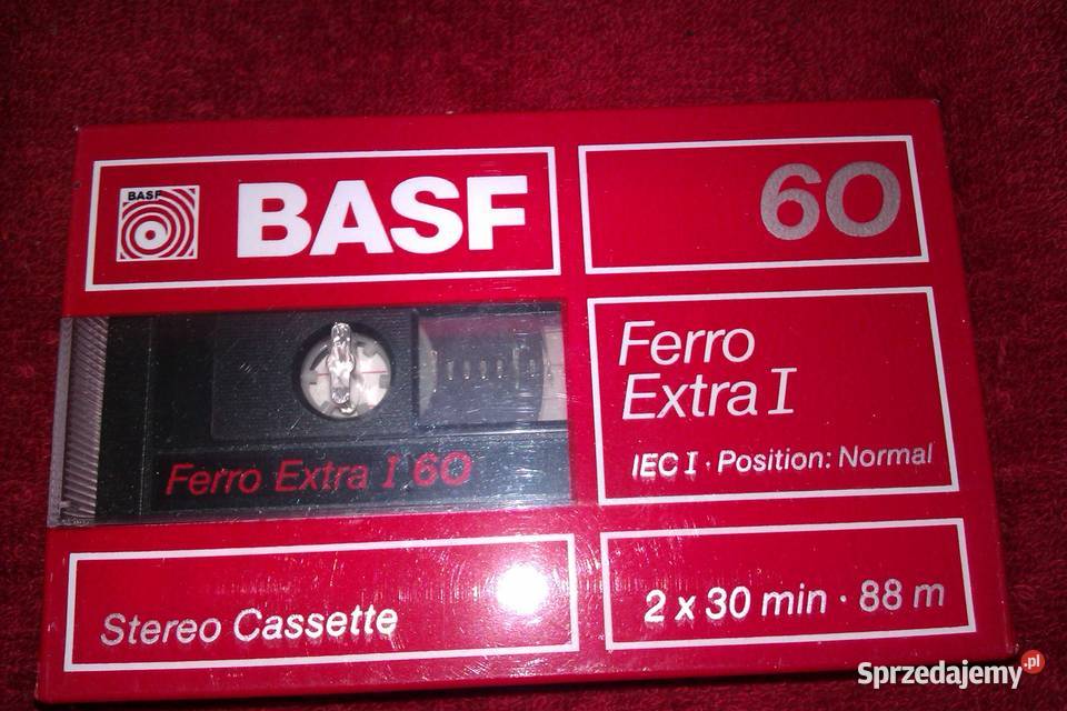 kaseta magnetofonowa BASF 60 min ferro folia mazowieckie Warszawa